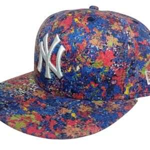New York Yankees 59Fifty Fitted Multicolored Hat Size 7 1/2 Rare MLB New Era NEW